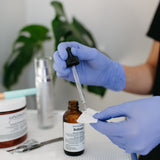 Preparing Refresh Peel Treatment for Nuud Skin Co