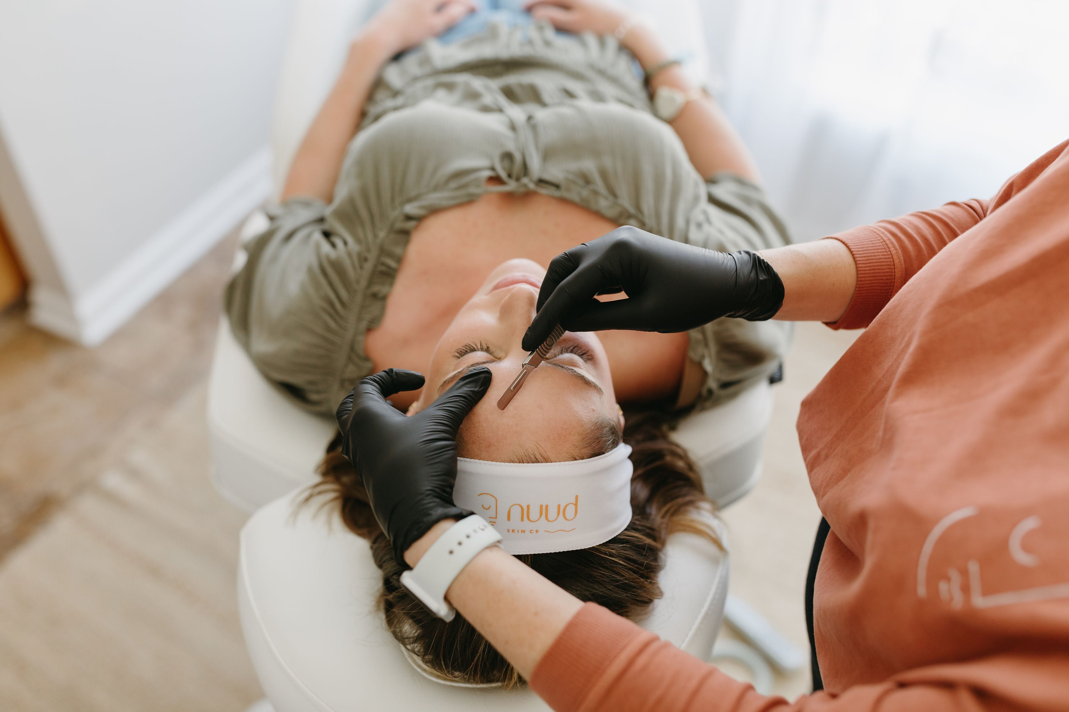 Dermaplane service at Nuud Skin Co