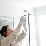 Hanging IV service at Nuud Skin Co - Rachel